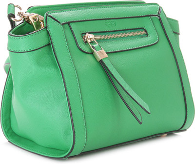 

Allen Solly Women Casual Black, Green PU Sling Bag