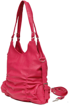 

Giant Roots Women Casual Pink Leatherette Shoulder Bag