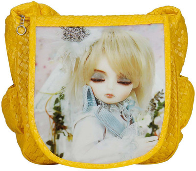

MAEVA Women Casual Yellow Rexine Sling Bag