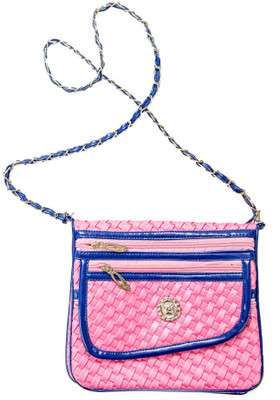 

Promobid Girls Evening/Party Pink Cotton Sling Bag