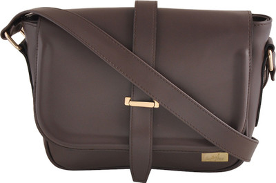

Yelloe Women Brown PU Sling Bag