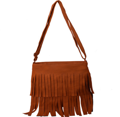 

ANICKS Women Casual Gold PU Sling Bag