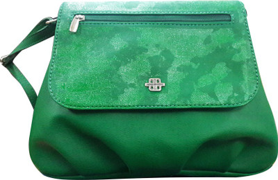 

Peperone Women Casual Green PU Sling Bag
