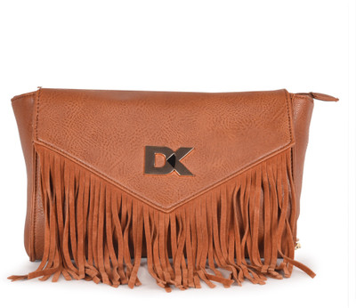 

Diana Korr Women Casual Brown PU Sling Bag