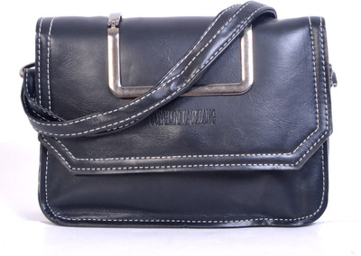 

Bags Craze Women Formal Black PU Sling Bag