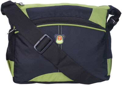 

Sensor Boys Casual Green Nylon Shoulder Bag