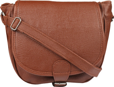 

Marie Girls Brown PU Sling Bag