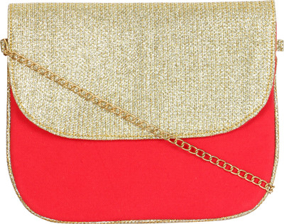 

Kanvas Katha Women Evening/Party Red Canvas Sling Bag