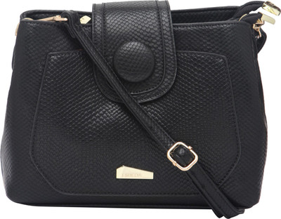 

Esbeda Women Casual Black Leatherette Sling Bag