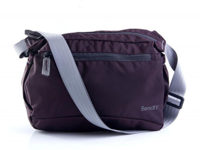 

Bendly Men & Women Casual Purple Nylon Sling Bag