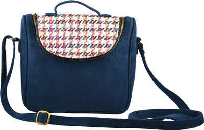 

Lost & Found Women Casual Blue Polyester Sling Bag
