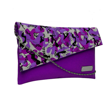 

Hawai Women Evening/Party Purple PU Sling Bag