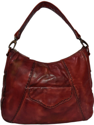 

Pellezzari Women Casual Red Genuine Leather Hobo
