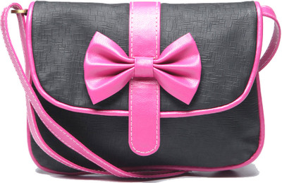 14 OFF on Berrypeckers Black Pink Sling Bag Mini Bow on Flipkart