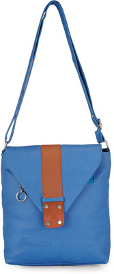 

Frosty Fashion Women Casual Blue PU Sling Bag