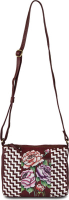 

Sophia Visconti Women Casual Red Genuine Leather Sling Bag