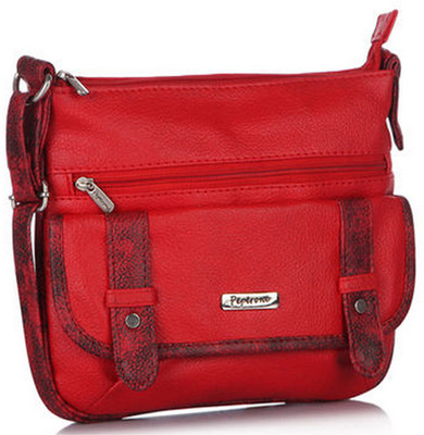 Peperone Women Casual Red PU Sling Bag