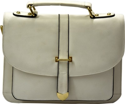 

Global Impex Women Formal White PU Sling Bag