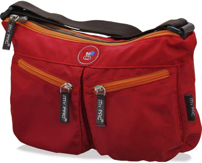 

My Pac Db Men Casual Red Polyester Sling Bag