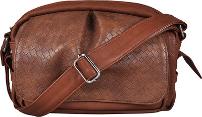 

Osaiz Women Casual Brown PU Sling Bag