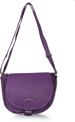 

Cottage Accessories Women Casual Purple PU Sling Bag