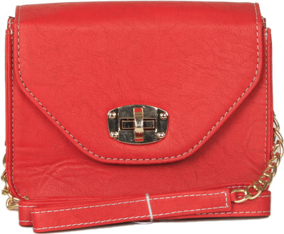 

Bern Women Casual Red PU Sling Bag