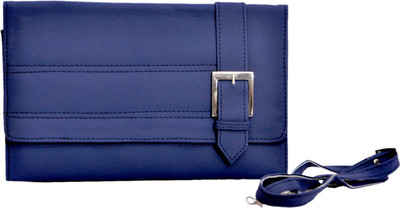 

Pankhudi Women Casual Blue PU Sling Bag