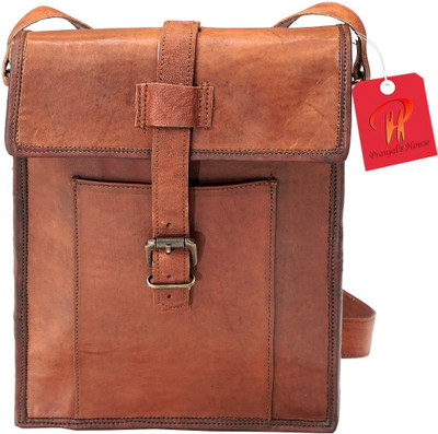

Pranjals House Boys & Girls Casual Brown Genuine Leather Messenger Bag