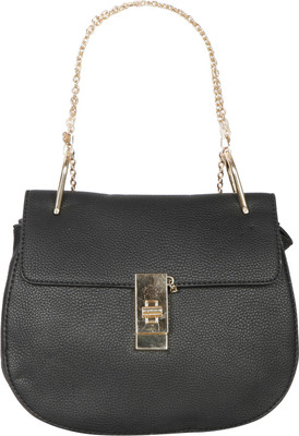 

Bagkok Women Formal Black PU Sling Bag