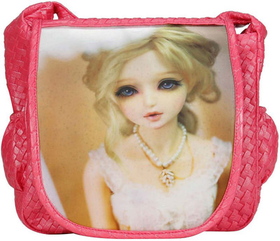 

MAEVA Women Casual Pink Rexine Sling Bag