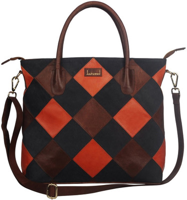 

Justanned Women Casual Multicolor Genuine Leather Tote