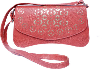 Admarich Women Casual Pink PU Sling Bag