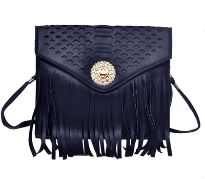 

Hawai Women Casual Blue PU Sling Bag