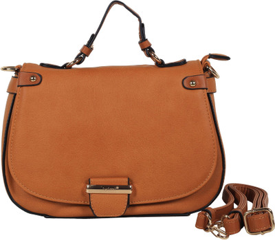 

WEBHIN Women Brown PU Shoulder Bag