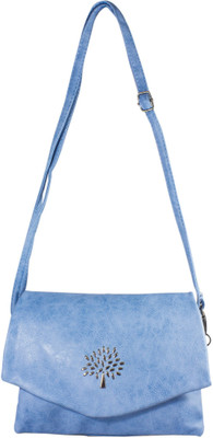 

Heels & Handles Women Casual Blue Leatherette, PU Sling Bag