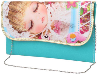 

Genpurs Girls Evening/Party Multicolor Velvet Sling Bag