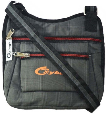 

JG Shoppe Women Casual Grey Nylon Sling Bag
