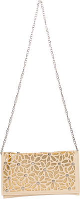 

Starz Women Evening/Party Beige PU Sling Bag