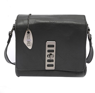 

Pepgirls PG-252 Sling Bag(Black, 7 inch)