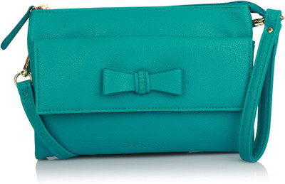 

Caprese Women Casual Green PU Sling Bag