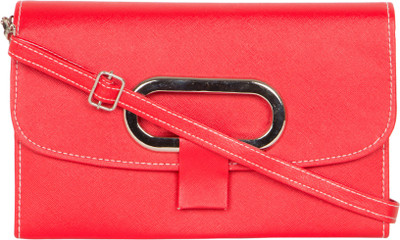 

MTE Girls Casual Red Leatherette Sling Bag