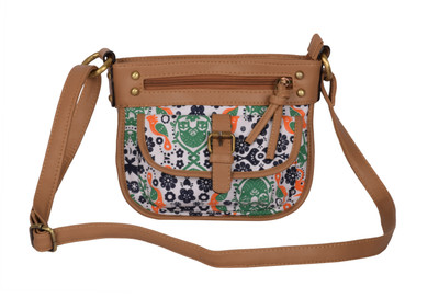 

Kanvas Katha Women Casual Multicolor Canvas Sling Bag