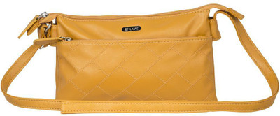 

Lavie Women Casual Yellow PU Sling Bag