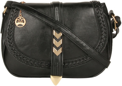 

Moedbuille Women Casual Black PU Sling Bag