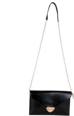 

Reedra Women Evening/Party Black PU Sling Bag