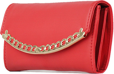

AFRE Women Casual Red PU Clutch