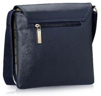 Lino Perros Women Casual Blue PU Sling Bag