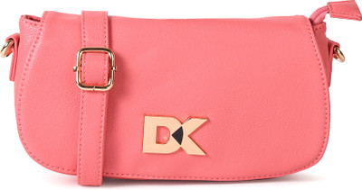

Diana Korr Women Casual Pink PU Sling Bag