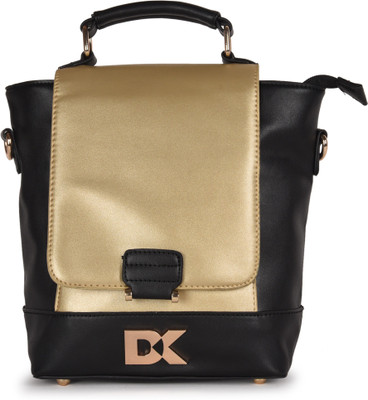 

Diana Korr Women Casual Gold PU Sling Bag