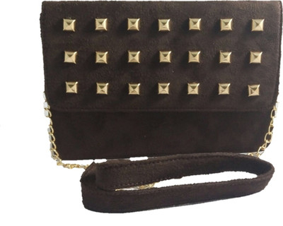 

Dazzling Array Women Casual Brown PU Sling Bag